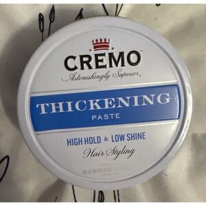 NEW Cremo High Hold Low‎ Shine Hair Styling Thickening Paste